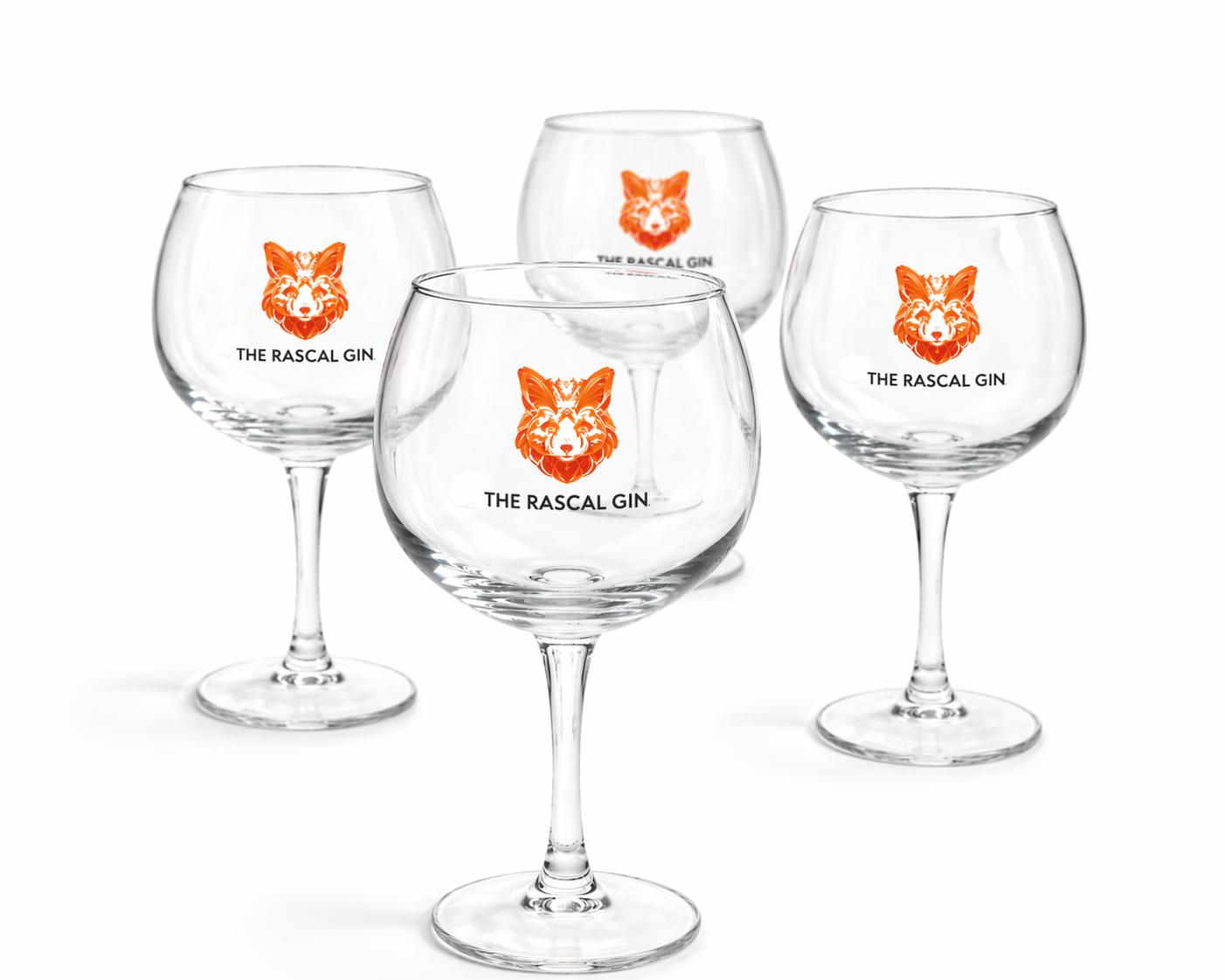 The Rascal Gin Coppa Glas (Set van 4 st.)