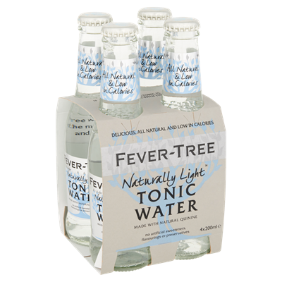 Fever Tree Naturally Light Tonic – 4 pack 20cl